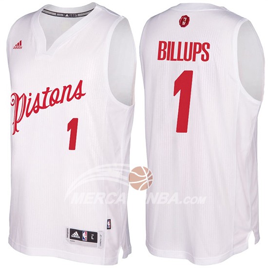 Maglia NBA Christmas 2016 Chauncey Billups Detroit Pistons Bianco